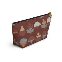 Frond Accessory Pouch w T-bottom in Red